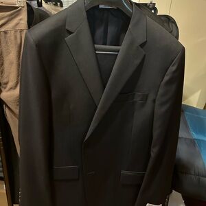 Hickey Freeman Classic Navy Suit Jacket and Pants